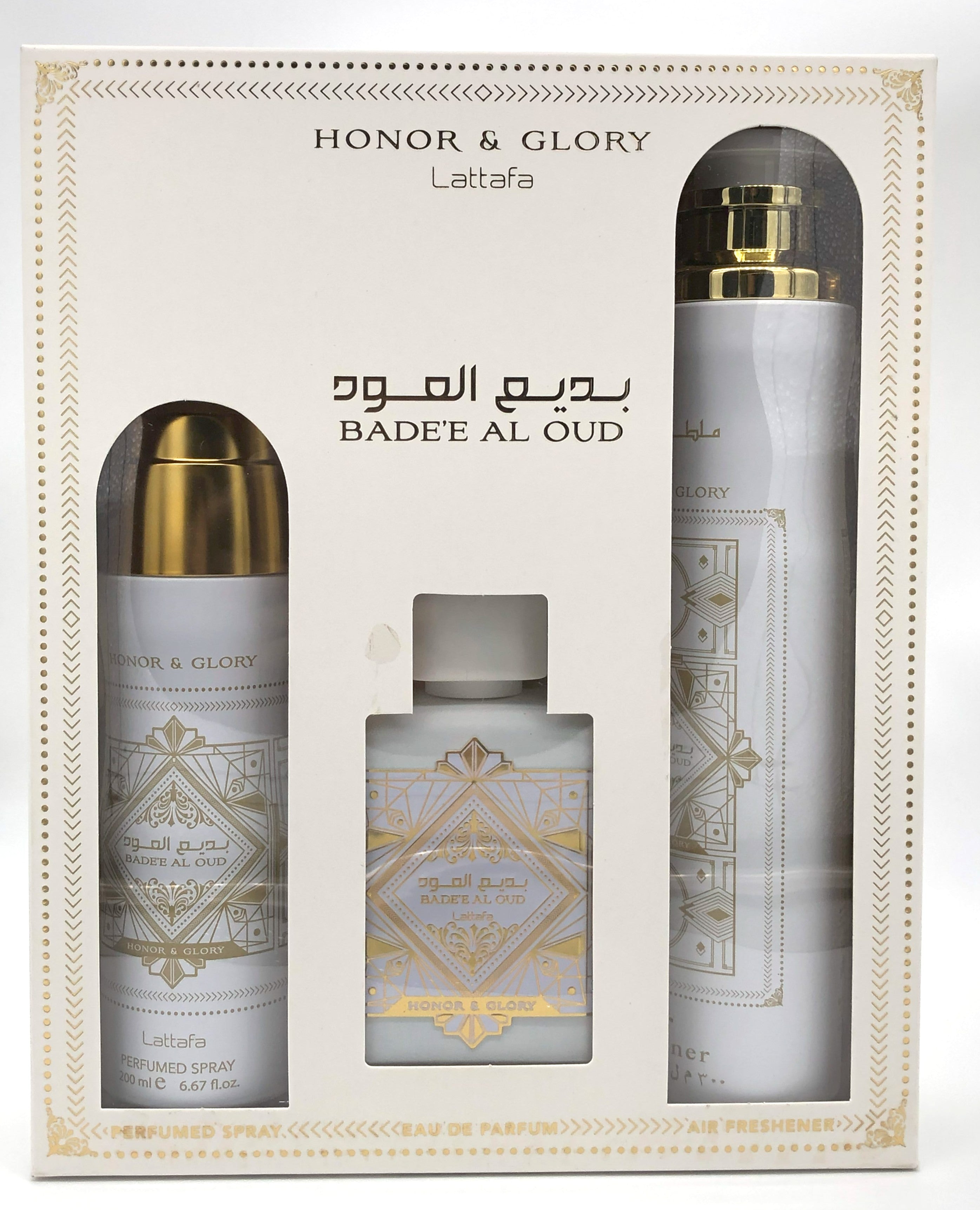 Estuche Bade'e al Oud Honor y Glory LATTAFA