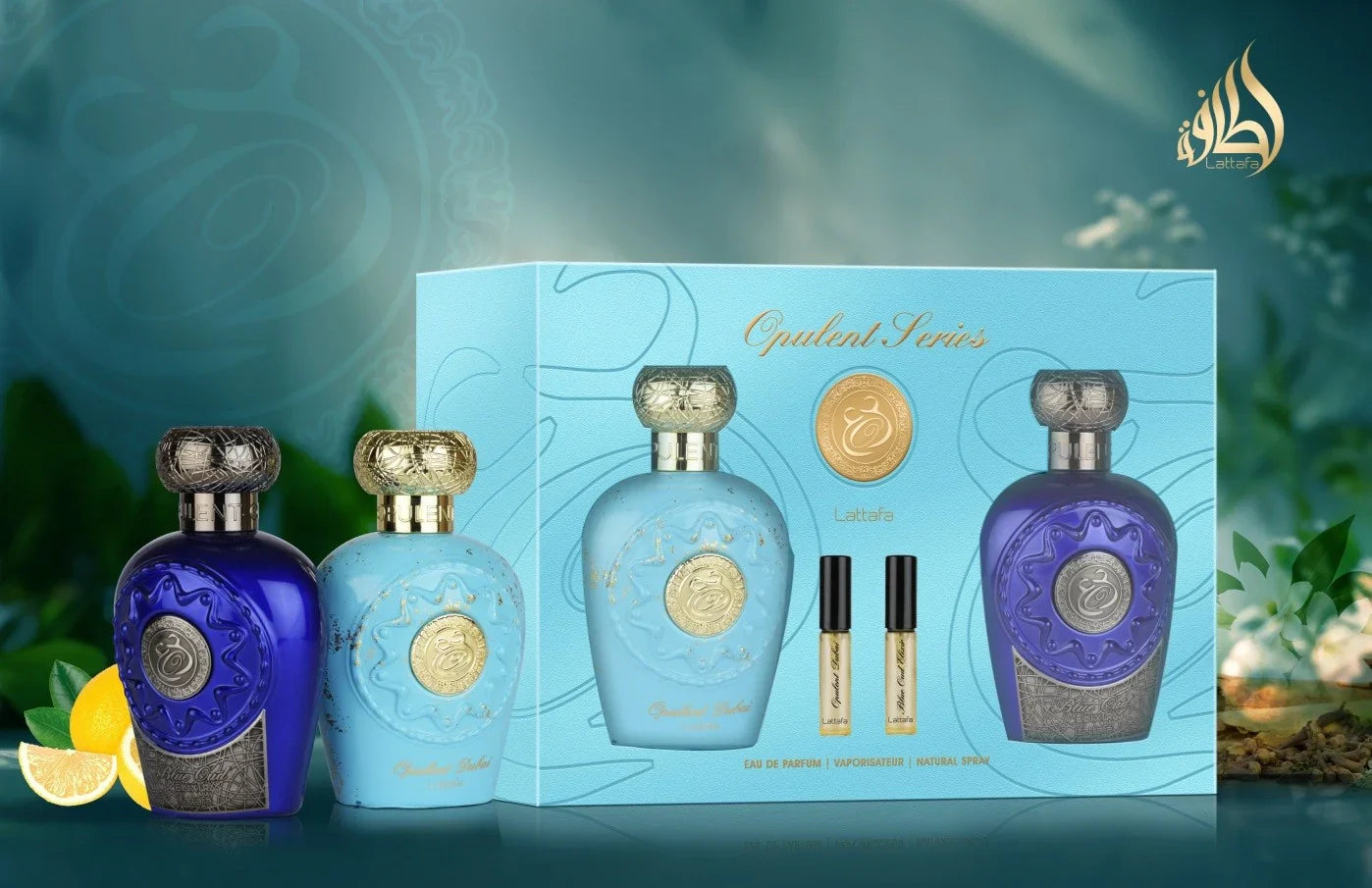 Set Regalo Opulent Dubai 100ml & Blue Oud Elixir 100ml LATTAFA